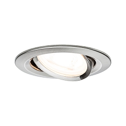 Lumi�re encastr�e NOVA LED rond, pivotant GU10 IP23, fer bross� gradable 19,5W 460lm 2700K 38� 38� CRI >80
