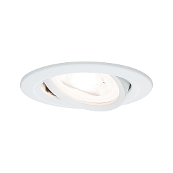 Lumi�re encastr�e NOVA LED rond, pivotant GU10 IP23, blanc mat gradable 19,5W 460lm 2700K 38� 38� CRI >80