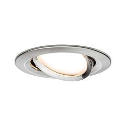 Lumi�re encastr�e NOVA COIN LED rond, pivotant Coin IP23, fer bross� gradable 460lm 2700K 100� 100� CRI >80