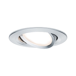 Lumi�re encastr�e NOVA COIN LED rond, pivotant Coin IP23, aluminium gradable 460lm 2700K 100� 100� CRI >80