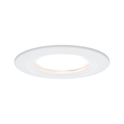 Lumi�re encastr�e NOVA COIN LED rond, rigide Coin IP44, blanc mat gradable 460lm 2700K 100� 100� CRI >80