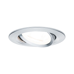 Lumière encastrée NOVA rond, pivotant GU10, aluminium