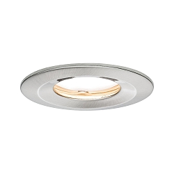Downlight NOVA PLUS COIN rond, rigide, lot de 1, avec diffuseur IP65, fer bross� gradable