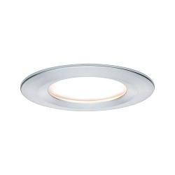Downlight NOVA PLUS COIN rond, rigide, lot de 3, avec diffuseur IP44, aluminium gradable