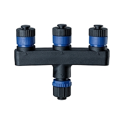 Distributeur PLUG&SHINE 3 fois, �tanche, noir 