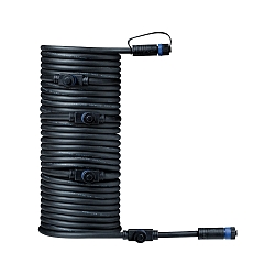 C�ble PLUG&SHINE 5 fois, �tanche, noir 