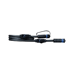 Paulmann Plug&Shine Cable IP68 with 3 connection sockets black, 1m