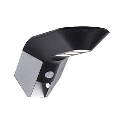 Lampe murale solaire SOLEY avec d�tecteur de mouvement IP44, anthrazit 