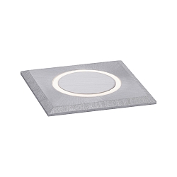 Projecteur encastr� HOUSE LED 50X50MM RING angulaire, accessible IP65, acier inoxydable bross� 