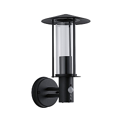 outdoor wall luminaire CLASSIC SENSOR with sensor E27 IP44, dark grey dimmable
