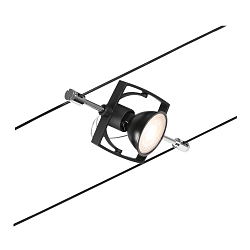 Lampe � corde MAC II GU5,3, chrome, noir mat 
