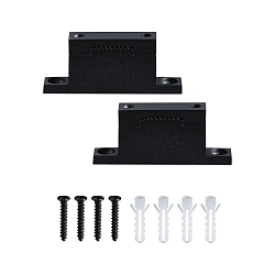 Support de sangle ULine - STRAP HOLDER / STRAIGHT FIXTURE isol�, m�canique, lot de 2, droit, noir mat