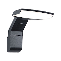 outdoor wall luminaire ZERENA with sensor, sea-air resistant IP44, anthracite 