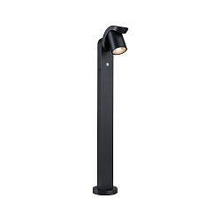 Borne d'éclairage CUFF PIR avec capteur IP44, anthrazit, transparent 