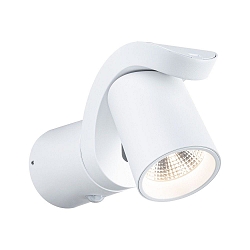 Luminaire mural d’extérieur CUFF PIR avec capteur IP44, transparent, blanche 