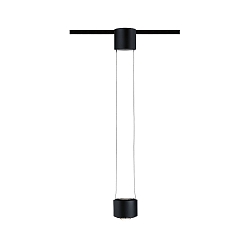 Luminaire � suspension URAIL ALDAN LED haut bas, avec optique de lentille, noir mat gradable