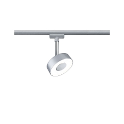 1-Projecteur monophas� URAIL CIRCLE LED rond, r�glable, chrom� mat 