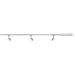Ensemble de luminaires URAIL PURE II lot de 3 GU10, chrome, chrom� mat gradable