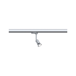 3-phase spot PRORAIL3 PURELL GU10, chrome, silver dimmable