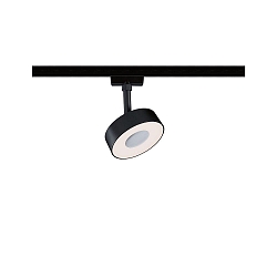 1-Projecteur monophas� URAIL CIRCLE LED IP20, noir mat gradable
