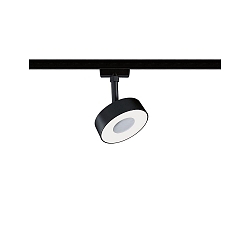 1-Projecteur monophasé URAIL CIRCLE LED IP20, noir mat gradable
