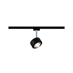 Spot URAIL ALDAN LED avec optique de lentille, chrome, noir mat gradable