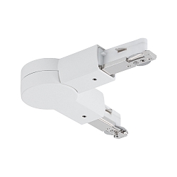 1- Connecteur en L monophas� URAIL r�glable, blanche