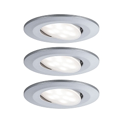 Plafonnier encastr� CALLA IP65 pivotant, lot de 3 IP65
