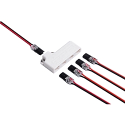 Distributeur POWER DISTRIBUTOR 4PORT P1 IP20 4 fois, 2 pôles
