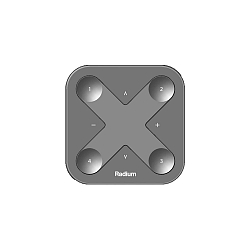Contrôleur mural Bluetooth SMART XPRESS-LR programmable, à piles, noir