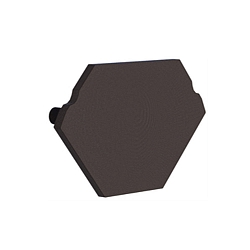 Endcap for Radium Aluminum Corner profile SMALL CORNER, plastic, black