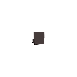 end cap SMALL U, black