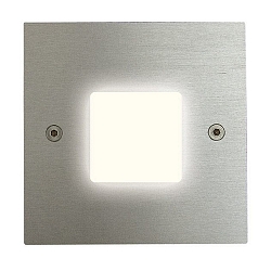 Luminaire d'encastrement mural  IP20, acier inoxydable, scintillant 