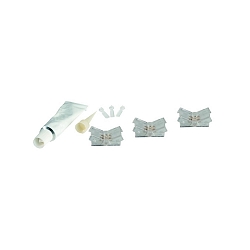 Connecteur direct VARDAFLEX 0.8CM lot de 3, 2 pôles, mat, transparent