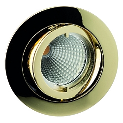 Lumière encastrée MR16 pivotant IP20, scintillant, or