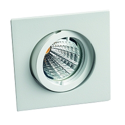 Lumi�re encastr�e QUADRO pivotant IP20, blanc mat