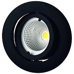 Downlight MR11 pivotant, couvert de poudre, noir