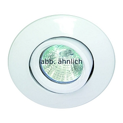 Lumière encastrée MR16 pivotant, rotatif IP20, mat, blanche