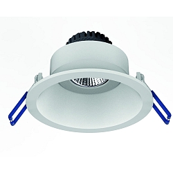 recessed luminaire TOM ROUND (EMPTY CASE FOR LED MODULE �5CM) round, swivelling, without socket IP20, white matt dimmable