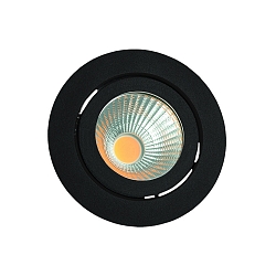 Lumière encastrée TALU LED rond, pivotant IP20, noir mat gradable 694lm 2600-2800K CRI 90-100
