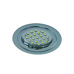 Downlight LARA rond IP40, chrome gradable