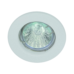 Downlight MR16 rond, rigide IP20, blanc mat