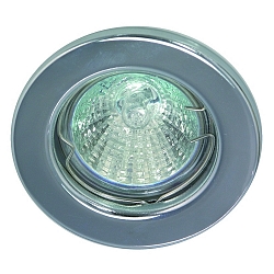 Lumière encastrée MR16 rigide IP20, chrome