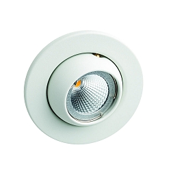 Downlight MR16 rond IP20, blanc mat