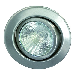 Lumi�re encastr�e MR16 rigide IP20, acier inoxydable, scintillant