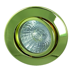 Lumière encastrée MR16 pivotant IP20, scintillant, or