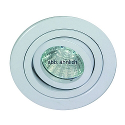 Lumière encastrée MR16 pivotant, rotatif IP20, mat, blanche