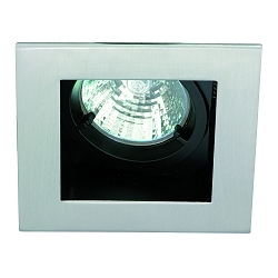 Lumière encastrée MR16 angulaire, pivotant IP20, acier inoxydable, scintillant