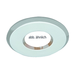 Lumi�re encastr�e rigide IP44, mat, satin�, blanche