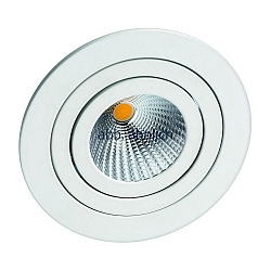 Lumi�re encastr�e pivotant, rotatif IP40, mat, satin�, blanche gradable 662lm 2900-3100K CRI 80-89